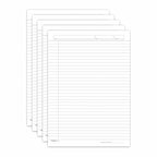 Classic One Side Ruled A4 Sheets, 90 GSM Project Paper, White Paper Sheets For Writing, Printing, DIY, Assignment, Office & Creative Use