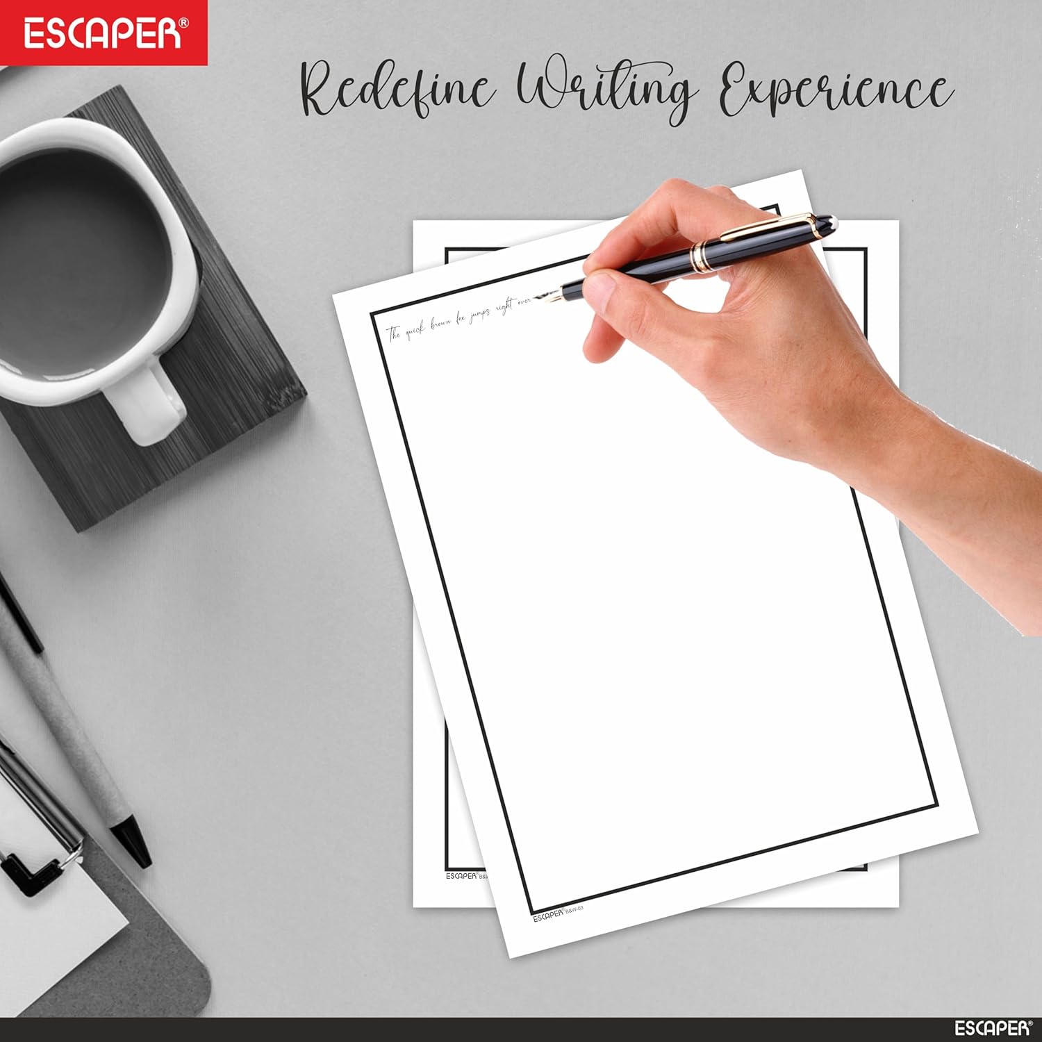 Plain Elegant Border A4 Sheets, 90 GSM White Paper, Unruled A4 Size Border Design Paper, Printer-Friendly, Ideal for Certificates, Crafts, Letters & Projects
