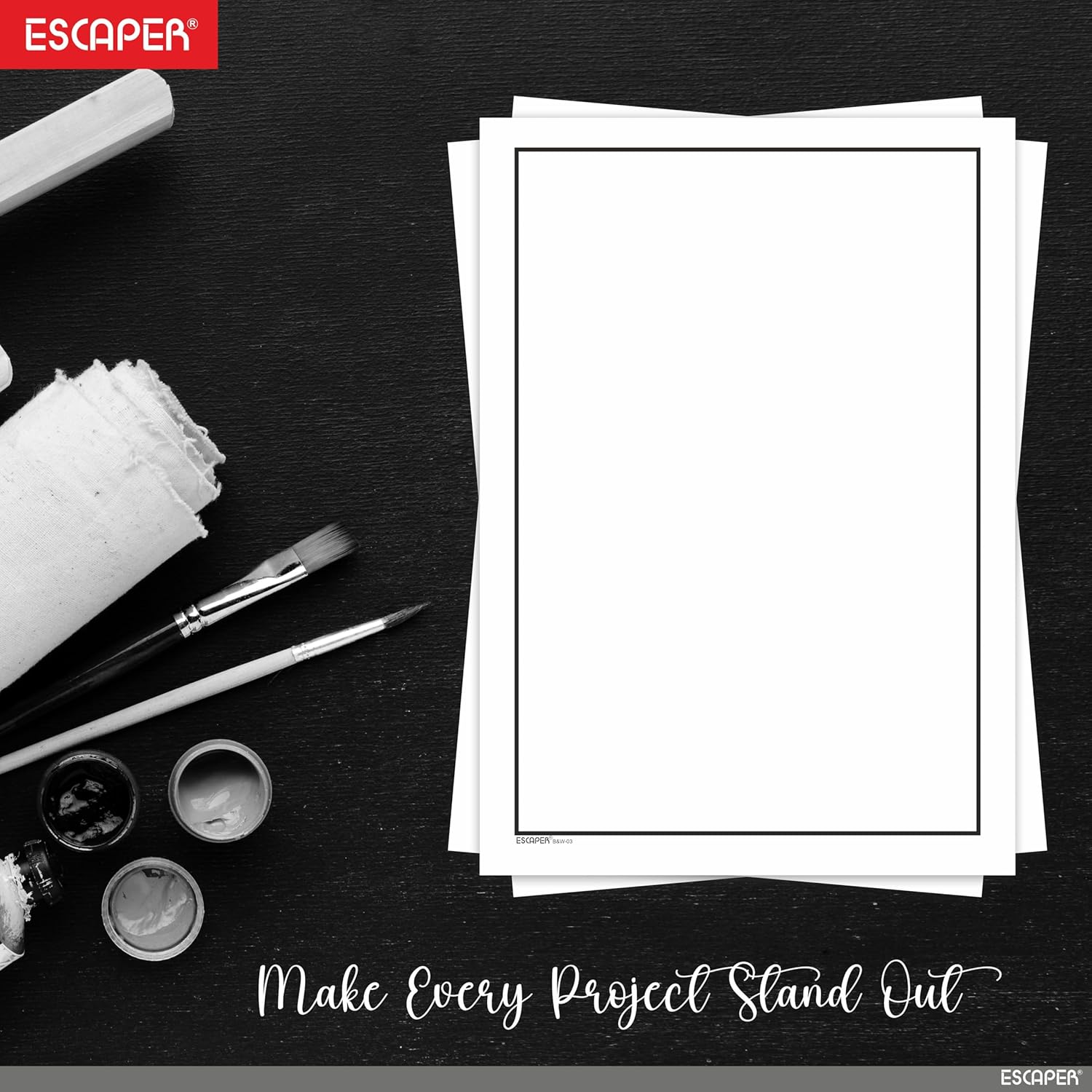 Plain Elegant Border A4 Sheets, 90 GSM White Paper, Unruled A4 Size Border Design Paper, Printer-Friendly, Ideal for Certificates, Crafts, Letters & Projects
