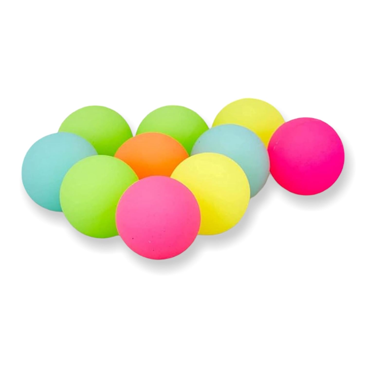 Assorted Colorful Bouncy Balls Set for Kids 1.5" Rubber Bouncy Jumping Balls, Crazy High Bounce Play Balls, Fun Party Favors, Return Gifts, Outdoor Toys