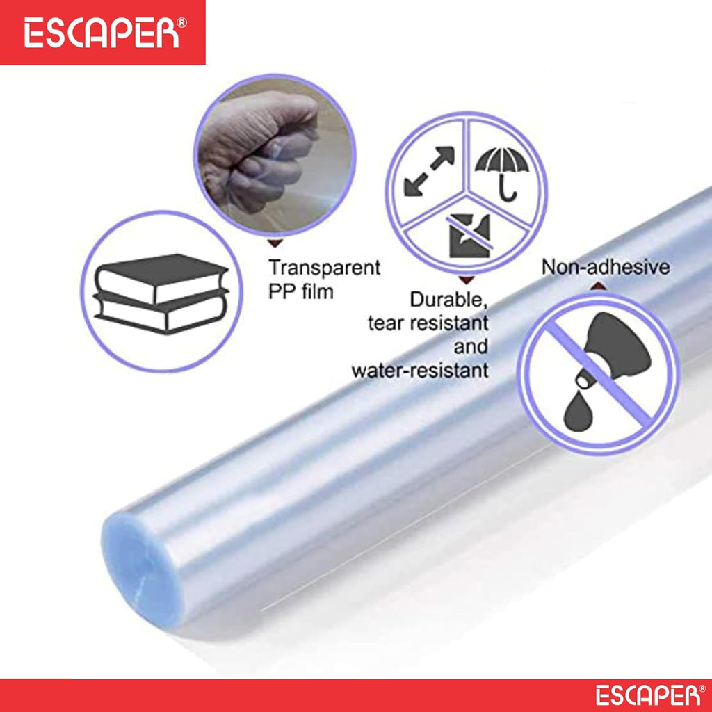 Book Cover Roll Protect from Dust and Water, Synthetic Book Protector for Text Books, Notebook, workbooks, Guides, and Full Scape Books