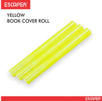 Yellow Book Cover Roll Protect from Dust and Water, Synthetic Book Protector for Text Books, Notebook, workbooks, Guides, and Full Scape Books