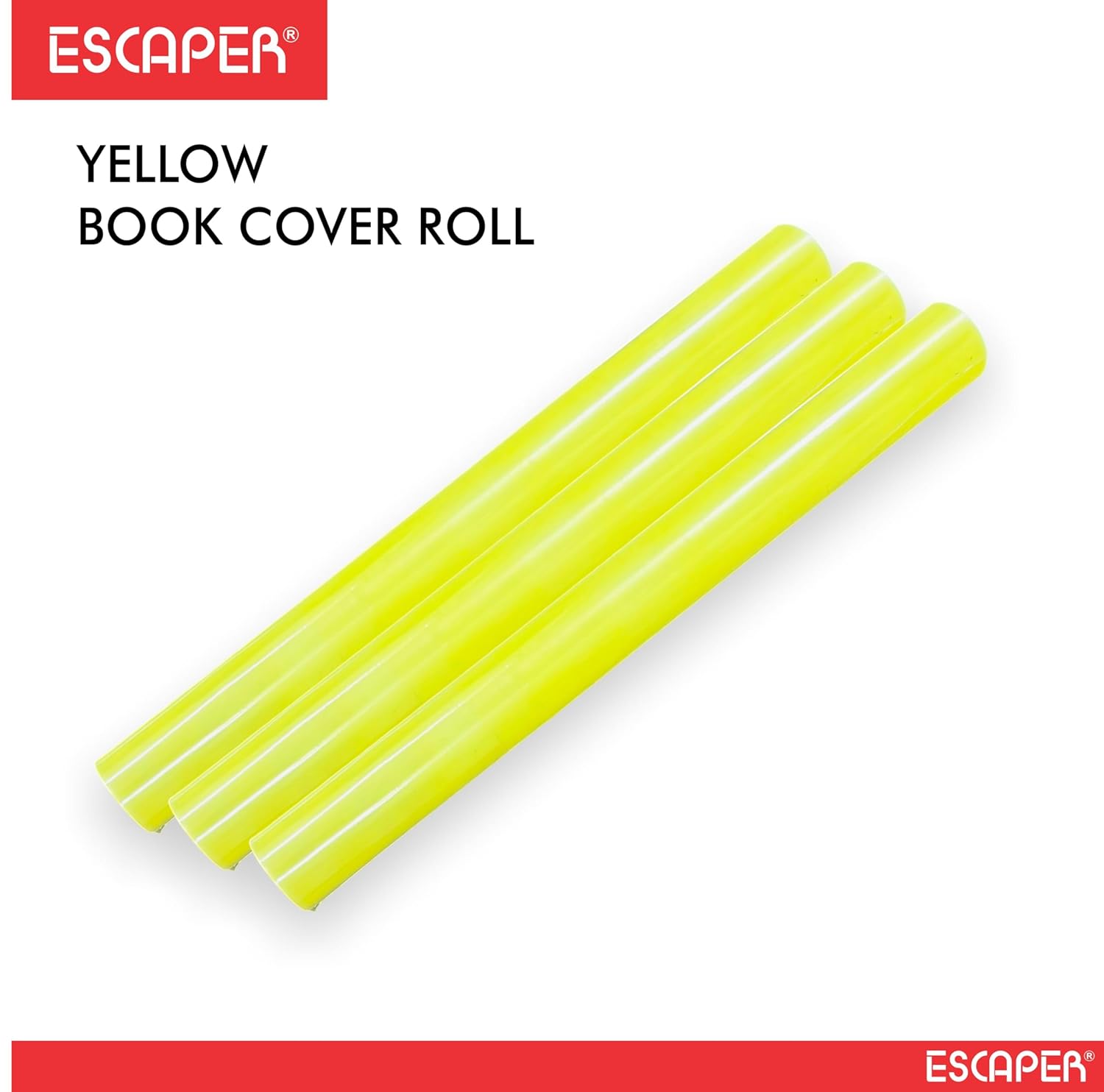 Yellow Book Cover Roll Protect from Dust and Water, Synthetic Book Protector for Text Books, Notebook, workbooks, Guides, and Full Scape Books
