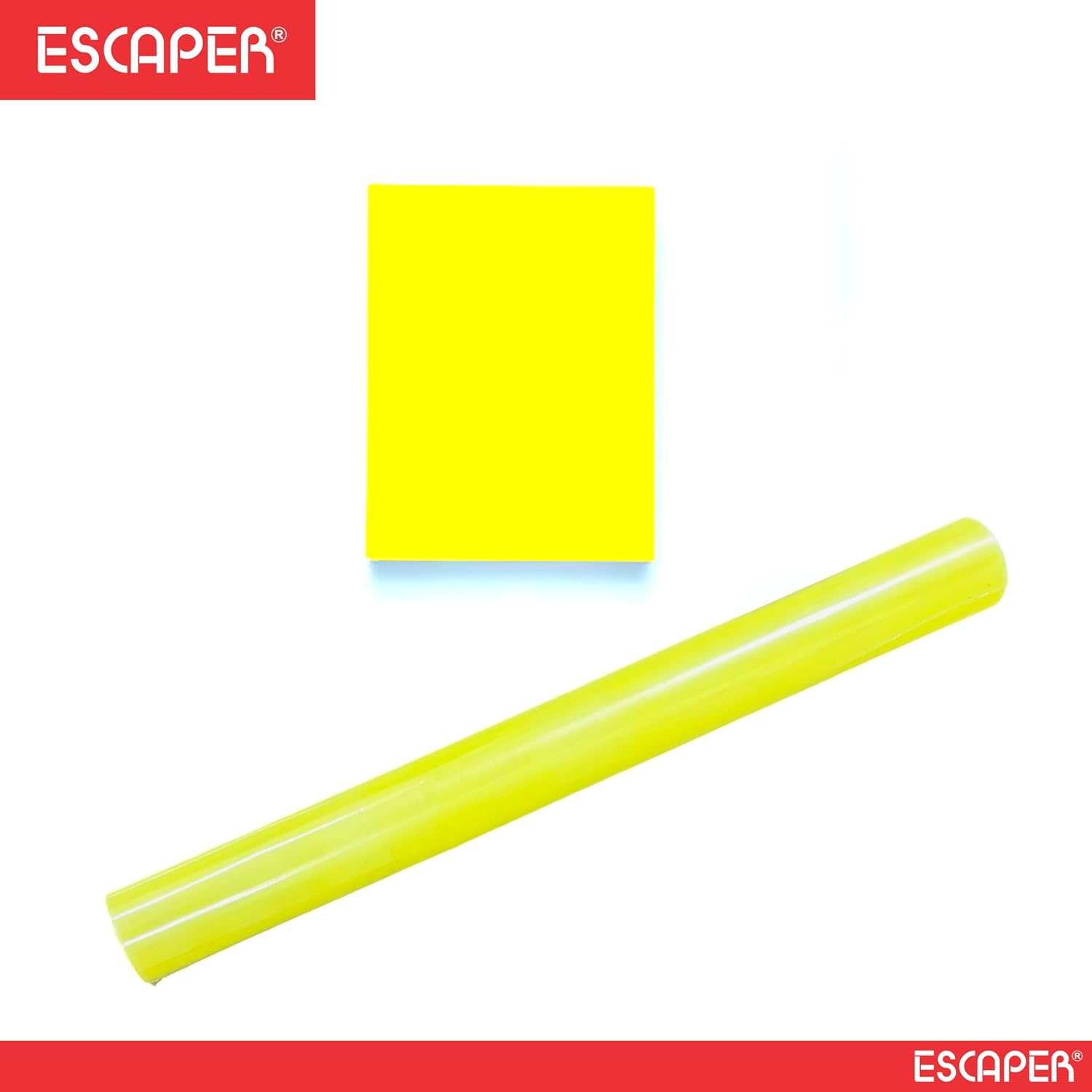 Yellow Book Cover Roll Protect from Dust and Water, Synthetic Book Protector for Text Books, Notebook, workbooks, Guides, and Full Scape Books