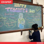 Chalk Pieces Box With Duster, Non-Toxic Dustless Colourful Chalks for Black Board, Slate, Rangoli & Drawing, Smooth Writing