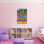 Vegetables Chart for Kids learning - Perfect for Homeschooling, Kindergarten and Nursery Students (11.5 x 17.5 inches), kids chart for 2 to 5 years, Classroom Charts