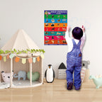 Wild Animals Chart for Kids learning (11.5 x 17.5 inches), Bill Wall Charts wild animals, Cut and paste picture of animals, Kids Animals Charts
