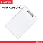 Transparent Paper Clipboard with Clip (36.5 x 24.5 CM), Writing Exam Pad for Drawing, Writing, Perfect for Office, School, College, Students & Artists