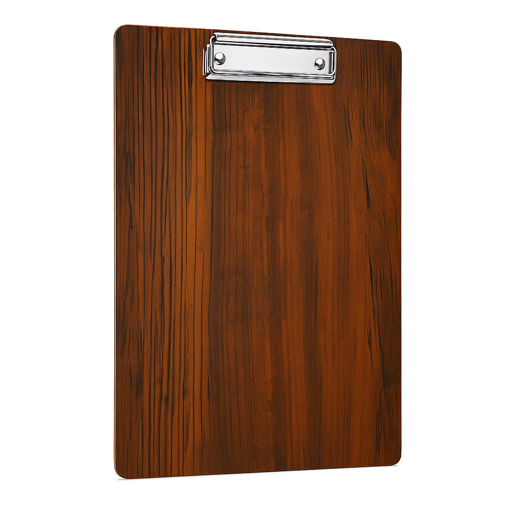 Wooden Clipboard Plyboard (34 x 24 CM), Paper Clipboard with Clip, Writing Exam Pad for Drawing, Writing, Perfect for Office, School, College, Students & Artists