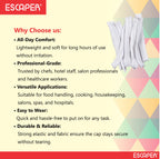 Disposable Bouffant Caps, Cooking Caps for Kitchen Chef, (Pack of 80) Non-Woven Hair Cap for Hotel, Salon, Hospital & Food Handling, Lightweight & Breathable Head Cap, Universal Fit White