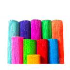 Assorted Crepe Paper Rolls, Wrinkled Craft Paper Set (2.5 mtr x 20" Inch Each), Flexible & Durable Crepe Paper for Craft, Flower Making, Gift Wrapping, and Party Decoration