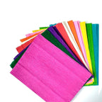 Assorted Crepe Paper Sheets, Wrinkled Craft Paper Set (20"x32" Inch Each), Flexible & Durable Crepe Paper for Craft, Flower Making, Gift Wrapping, and Party Decoration