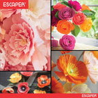 Assorted Crepe Paper Sheets, Wrinkled Craft Paper Set (20"x32" Inch Each), Flexible & Durable Crepe Paper for Craft, Flower Making, Gift Wrapping, and Party Decoration