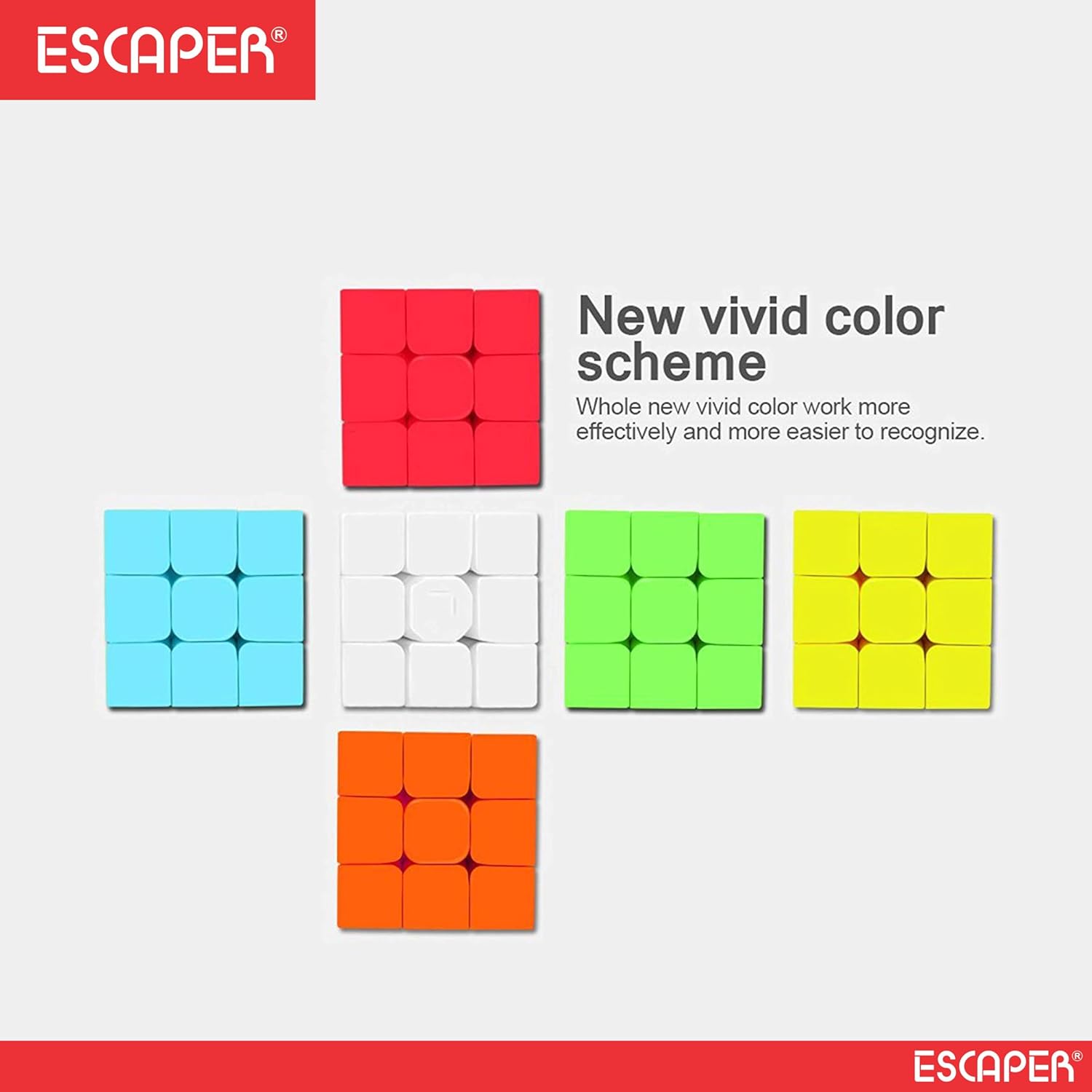 Assorted 3x3 Smooth Cube Puzzle for Kids and Adults Stickerless High-Speed Puzzle Cube Game Brain Teaser Toy for Focus, Fun & Return Gifts
