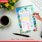 Sea Life Daily Planner Diary A5 – 100 Days Undated Planning Notebook with To-Do List, Appointments & Goal Tracker | Ocean Theme Planner for Kids & Students