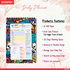 Graffiti Art Daily Planner Diary A5 – 100 Days Undated Planning Notebook with To-Do List, Priorities & Goal Tracker | Cool Planner for Teens & Young Adults