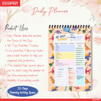 Dinosaur Theme Daily Planner Diary A5 – 100 Days Undated Notebook with To-Do List, Priorities & Goal Tracker | Fun Planner for Kids, Boys & Dino Lovers