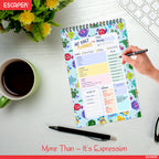 Monster Theme Daily Planner Diary A5 – 100 Days Undated Planning Notebook with To-Do List, Priorities & Notes | Fun Planner for Kids, Teens & Gifting