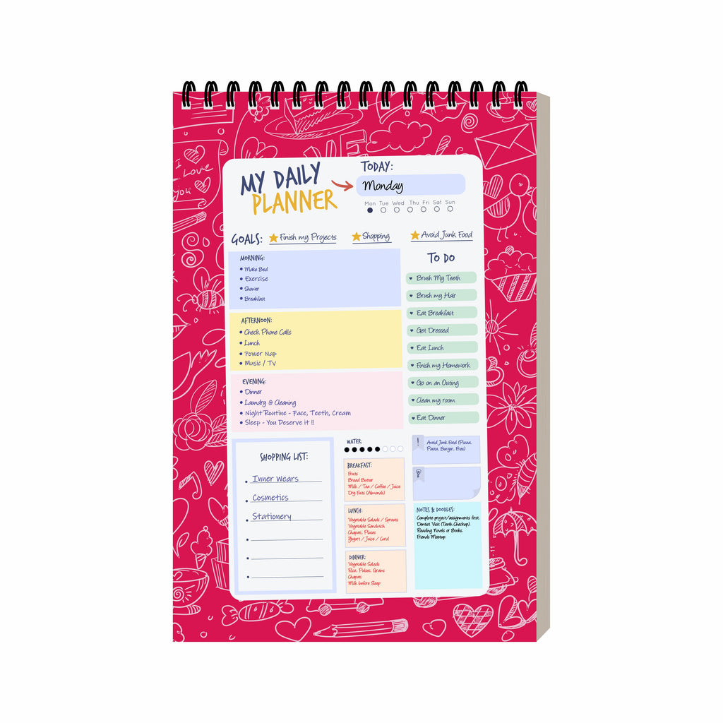 A5 Undated Daily Planner Diary – 100 Days Productivity Journal with To Do List, Appointments, Priorities, Notes & Goal Tracker – Perfect for Work, School & Gifting