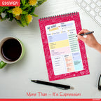 A5 Undated Daily Planner Diary – 100 Days Productivity Journal with To Do List, Appointments, Priorities, Notes & Goal Tracker – Perfect for Work, School & Gifting