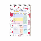 Love & Hearts Daily Planner Diary A5 – 100 Days Undated Productivity Journal with To-Do List, Priorities & Goal Tracker | Gift for Girls, Couples & Valentine's Day