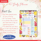 Fruits Theme Daily Planner Diary A5 – 100 Days Undated Productivity Journal with To-Do List, Appointments, Priorities & Notes | Cute Planner for Work & Study