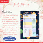 Space Theme Daily Planner Diary A5 – 100 Days Undated Productivity Journal with To-Do List, Priorities & Goal Tracker | Gift for Kids, Boys & Space Lovers