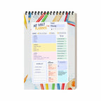 Back to School Daily Planner A5 – 100 Days Undated Journal with To-Do Lists, Appointments, Priorities & Notes | Study Planner for Students & Teens