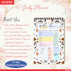 Animal Theme Daily Planner A5 – 100 Days Undated Journal with To-Do List, Priorities, Appointments & Goal Tracker | Planner for Students, Kids & Office Use