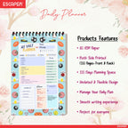 Sports Theme Daily Planner A5 – 100 Days Undated Journal with To-Do List, Priorities, Appointments & Goal Tracker | Best Gift for Sports Lovers & Students