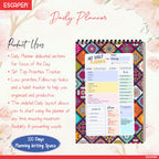 Mandala Art Daily Planner A5 – 100 Days Undated Productivity Journal with To-Do List, Goal Tracker, Appointments & Notes | Planner for Work & Study