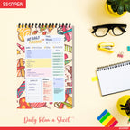 Happy Birthday Theme Daily Planner A5 – 100 Days Undated Productivity Journal with To-Do List & Goal Tracker | Unique Birthday Gift for Students & Professionals