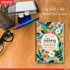 Motivational Daily Planner Diary A5 8.5x5.5 in – 60 Days Undated Journal with To-Do List, Goal Tracker, Appointments, Expense & Health Tracker for Work & Study