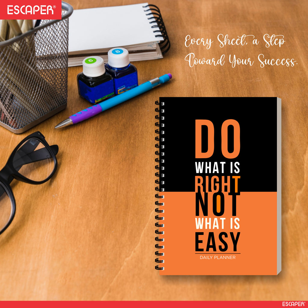 Premium 60 Day Motivational Daily Planner Diary A5 – Undated Productivity Journal with To-Do List, Goal Tracker, Health & Expense Tracker | Planner for Work & Gifting