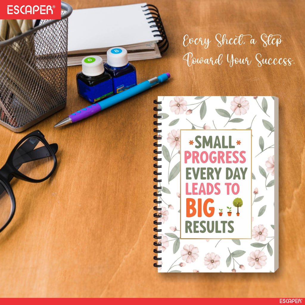 60 Day Motivational Daily Planner A5 – Undated Diary with To-Do List, Appointment Organizer, Expense & Goal Tracker, Health & Fitness Log | Work & Study Journal