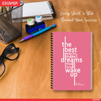 Daily Motivational Planner Diary A5 – 60 Days Undated Journal Book with Schedule Organizer, To-Do List, Goal Tracker & Health Tracker for Work & Study