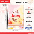 Motivational Daily Planner A5 – 60 Days Undated Journal with To-Do List, Schedule Organizer, Goal & Expense Tracker, Health & Fitness Planning | Productivity Planner