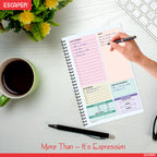 Motivational Daily Planner A5 – 60 Days Undated Journal with To-Do List, Schedule Organizer, Goal & Expense Tracker, Health & Fitness Planning | Productivity Planner