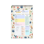 Cream Floral Theme Daily Planner : Stay Organized and Inspired with A5-Sized (80 Days Plan) Planner - Perfect for Kids, Students & Creatives