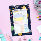 Space Theme Daily Planner (A5 Size) – 80 Days Productivity Notebook for Kids, Students & Creatives