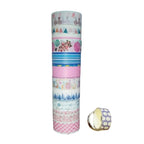 Decorative Self Adhesive Tape Rolls (1.5 Cm x 3 Metre), Designer Craft Material Tape Perfect For Art Craft and DIY Gift