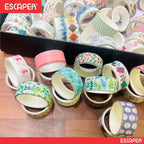 Decorative Self Adhesive Tape Rolls (1.5 Cm x 3 Metre), Designer Craft Material Tape Perfect For Art Craft and DIY Gift