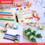 Decorative Self Adhesive Tape Rolls (1.5 Cm x 3 Metre), Designer Craft Material Tape Perfect For Art Craft and DIY Gift