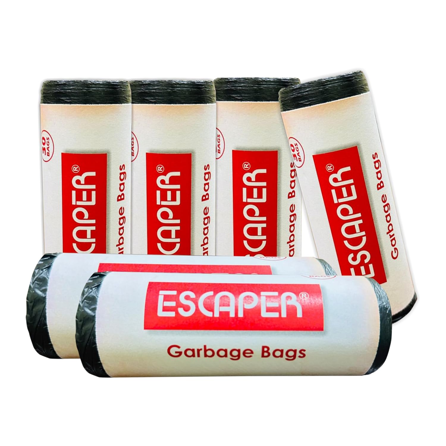 Black Garbage Bags Rolls – Leak-Proof Dustbin Bags for Wet & Dry Waste, Garbage Disposal Bags for Home, Office, Kitchen, Hospitals & Hotels