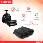 Black Garbage Bags Rolls – Leak-Proof Dustbin Bags for Wet & Dry Waste, Garbage Disposal Bags for Home, Office, Kitchen, Hospitals & Hotels
