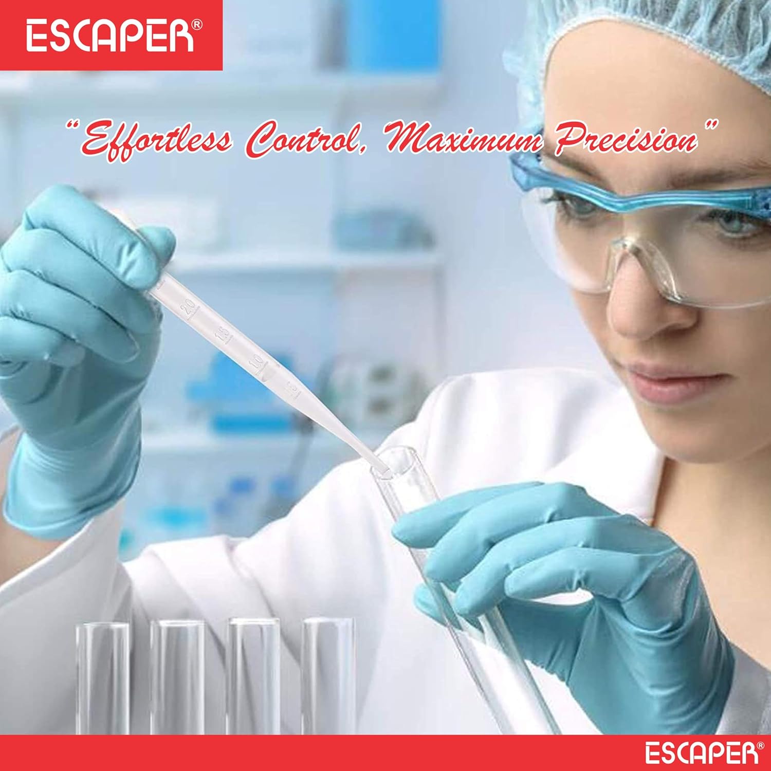 Transparent Plastic Droppers 3ML, (Length-9 Cm) Dropper for Oil, Ink Filler, Transfer Tube, Graduated Pipettes, Dropper for Laboratory Use, Essential Oils, Cosmetics & Fragrances, Lab