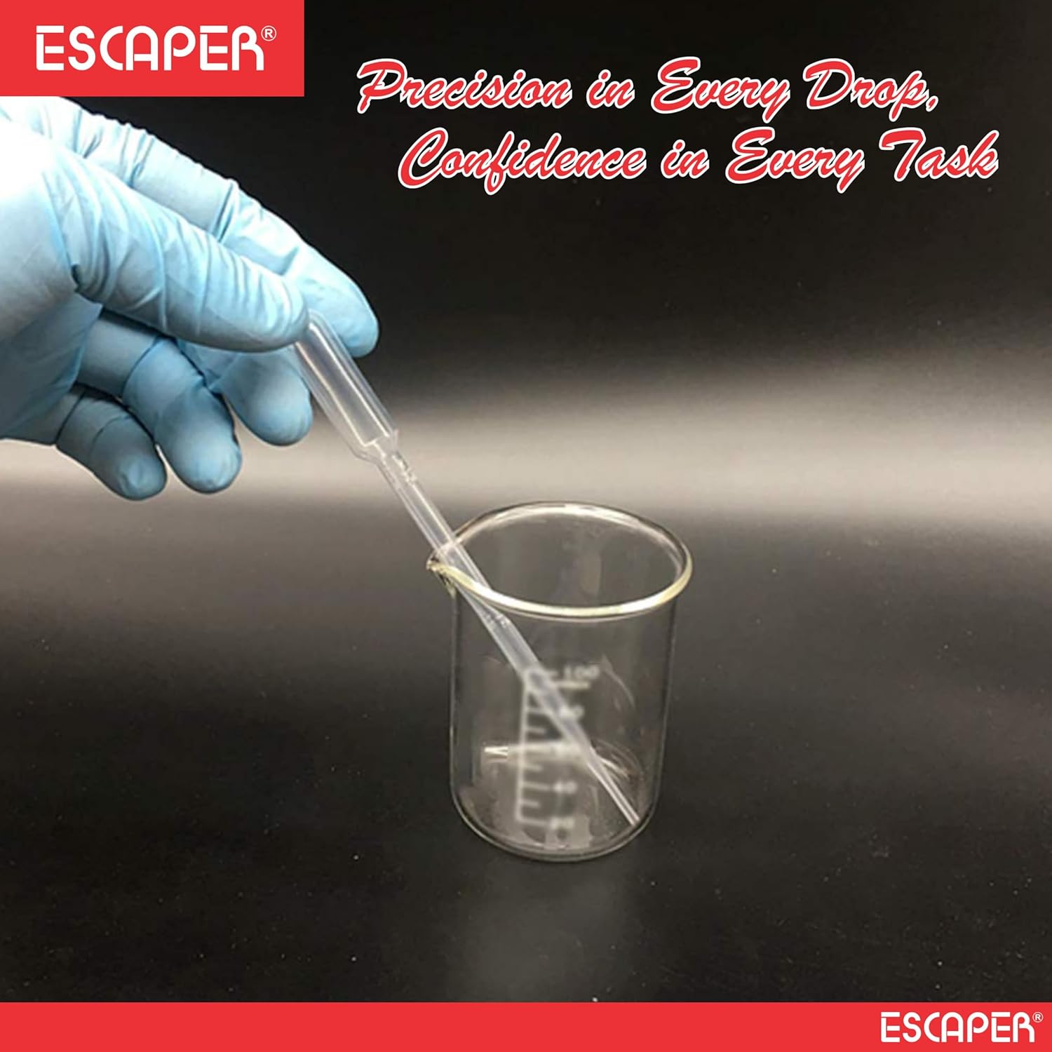 Transparent Plastic Droppers 3ML, (Length-9 Cm) Dropper for Oil, Ink Filler, Transfer Tube, Graduated Pipettes, Dropper for Laboratory Use, Essential Oils, Cosmetics & Fragrances, Lab