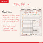 Undated Fitness Planners – 80 Pages, Habit Tracker & Productivity Organizer, 90 GSM Paper, Flexible Weekly Schedule for Students, Professionals & Busy Life