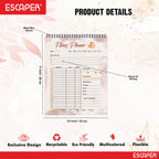 Undated Fitness Planners – 80 Pages, Habit Tracker & Productivity Organizer, 90 GSM Paper, Flexible Weekly Schedule for Students, Professionals & Busy Life