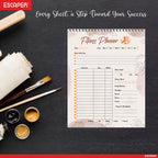 Undated Fitness Planners – 80 Pages, Habit Tracker & Productivity Organizer, 90 GSM Paper, Flexible Weekly Schedule for Students, Professionals & Busy Life
